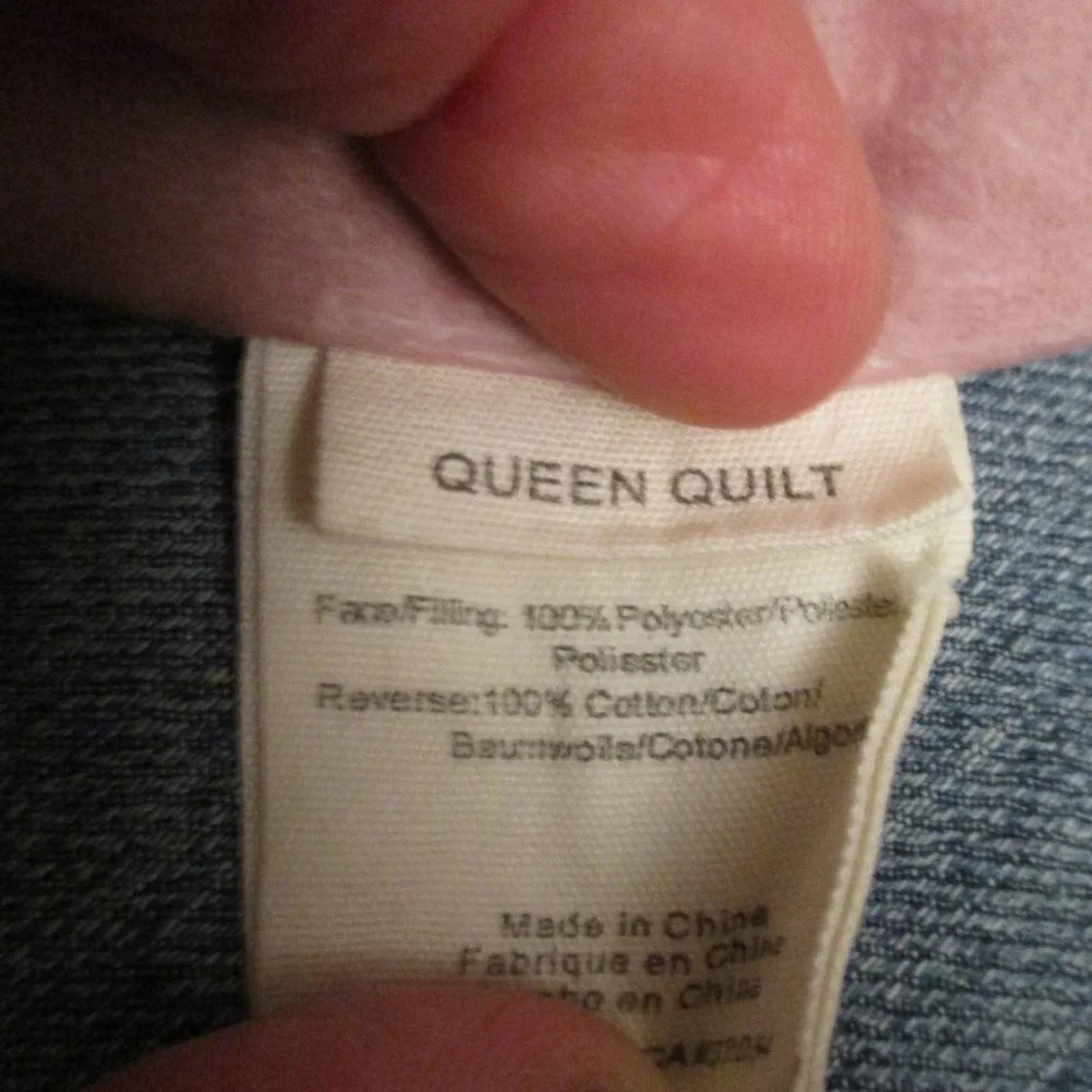 Anthropologie Pink Floral Quilt